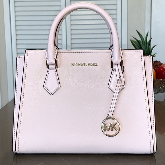 Michael Kors Handbags - Michael Kors Hope Saffiano Leather Satchel Handbag